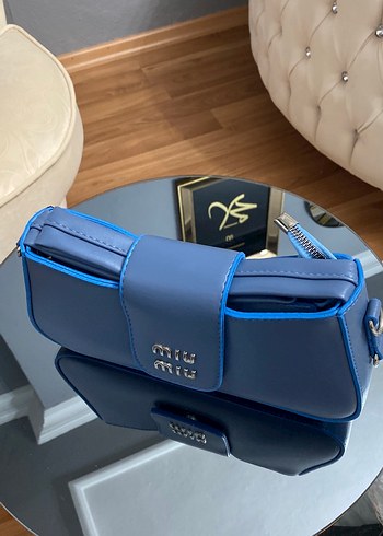 Miu Miu Mavi Deri Kadın Çanta - Görsel 3