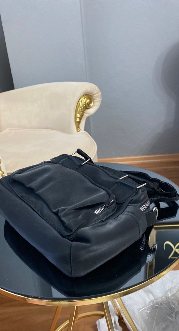 Tokalı Siyah Deri Kadın Çanta - Görsel 2