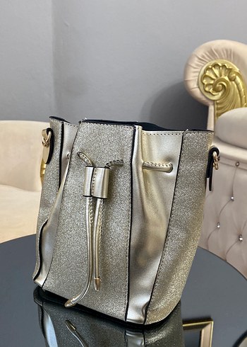 Kadın Altın Rengi Deri Çanta - Görsel 2