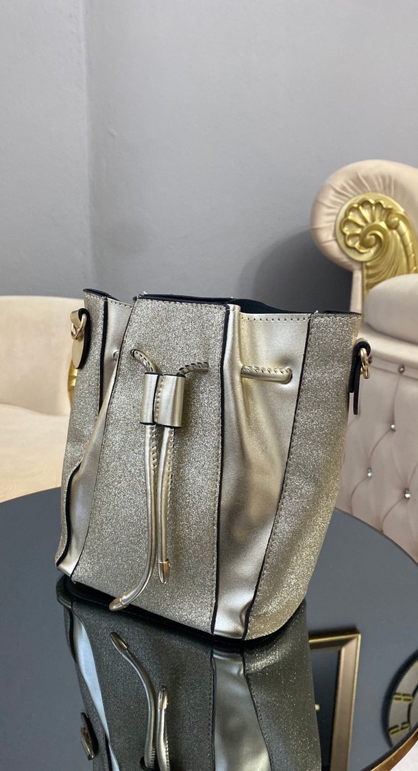 Kadın Altın Rengi Deri Çanta - Görsel 2