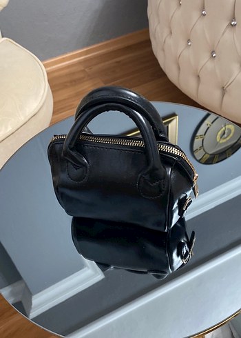 Klasik Siyah Deri Kadın Omuz Çantası - Görsel 3