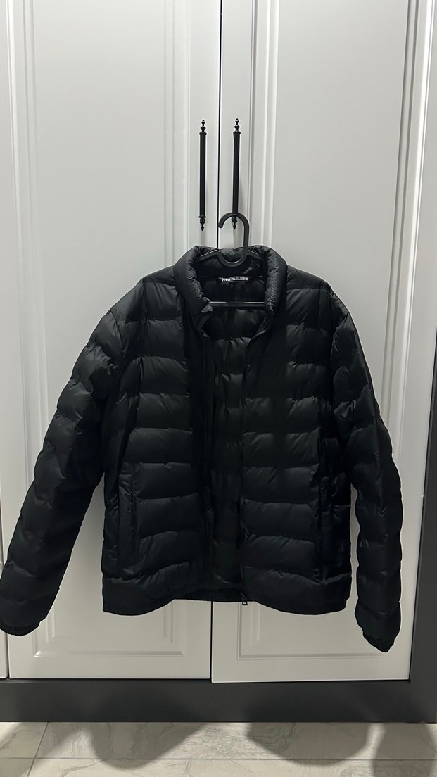 Siyah Fermuarlı Kışlık Mont - Görsel 5