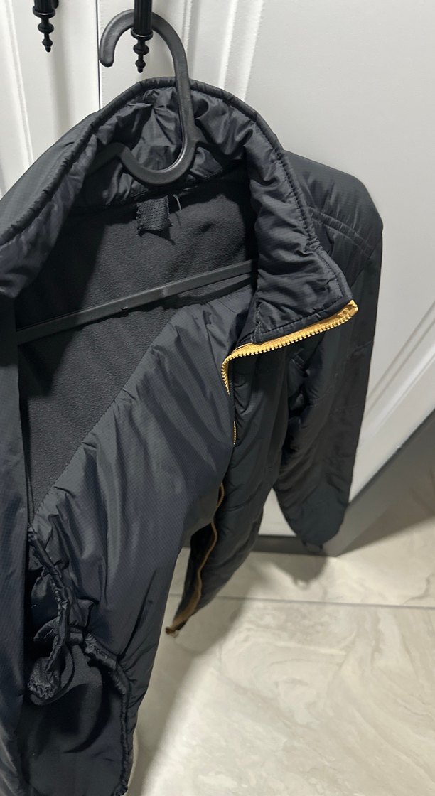 Unisex Siyah Biker Mont, Fermuarlı, Yüksek Yakalı - Görsel 5