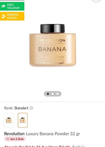 Revolution Luxury Banana Pudra 32 gr