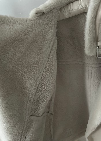 Süet Bej Kürklü Kadın Ceket - Görsel 4