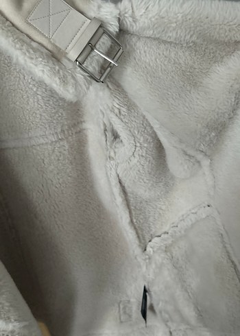 Süet Bej Kürklü Kadın Ceket - Görsel 5