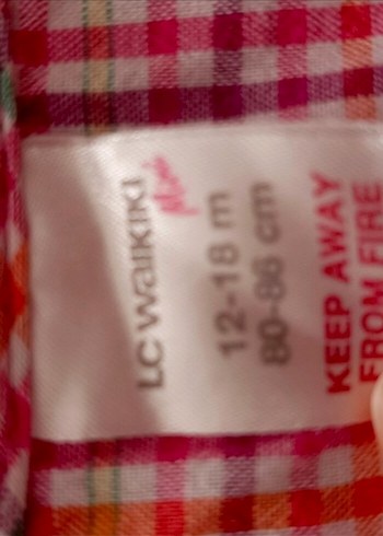 Kız Çocuk Pembe Kareli Uzun Kollu Gömlek - Görsel 2