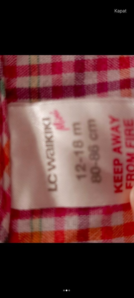 Kız Çocuk Pembe Kareli Uzun Kollu Gömlek - Görsel 2