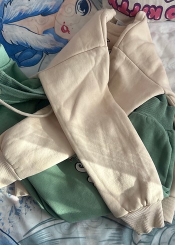 Kuromi Baskılı Pamuklu Kız Eşofman Takımı kışlık - Görsel 5