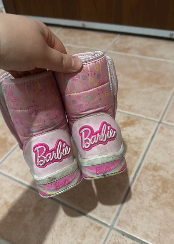 Barbie İç Tüylü Pembe Kız Çocuk Kar Botu - Görsel 2
