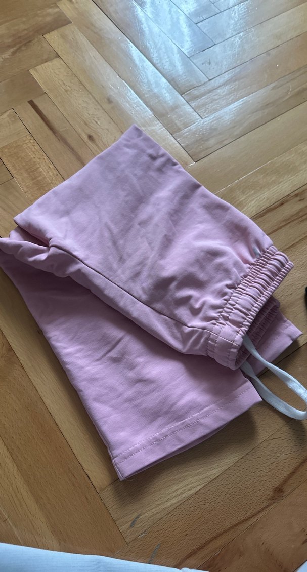 Kızlar için Pembe Rahat Kesim Eşofman Altı - Görsel 3