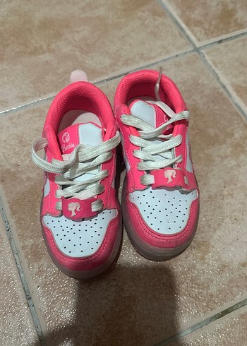 Barbie Pembe Simli Kız Çocuk Spor Ayakkabı - Görsel 6