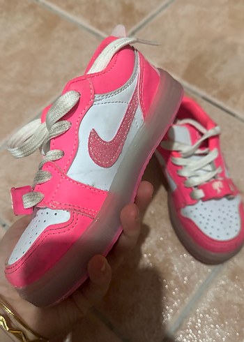 Barbie Pembe Simli Kız Çocuk Spor Ayakkabı - Görsel 3