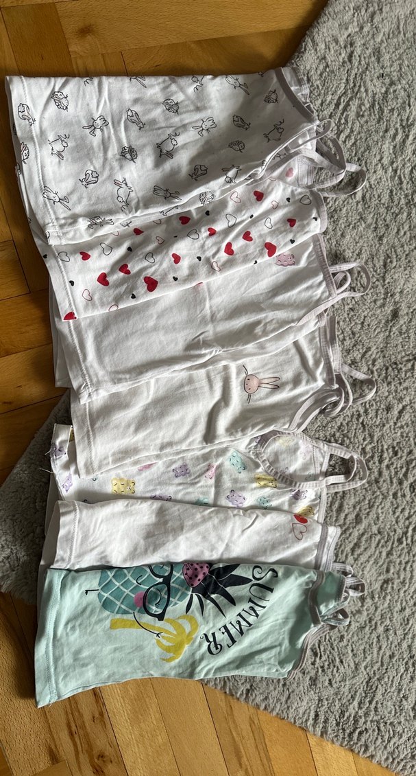 Nakışlı Beyaz Çocuk Atletleri - Görsel 4