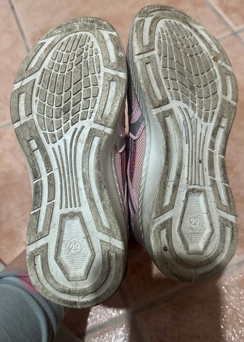 Gri Kız Çocuk Spor Ayakkabı Velcro - Görsel 4