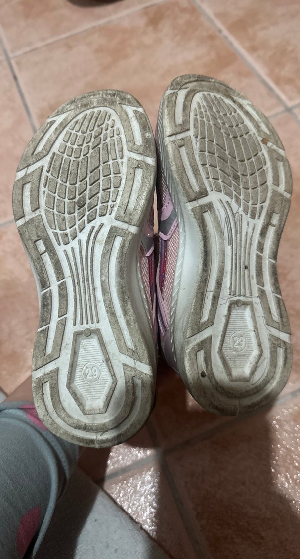 Gri Kız Çocuk Spor Ayakkabı Velcro - Görsel 4