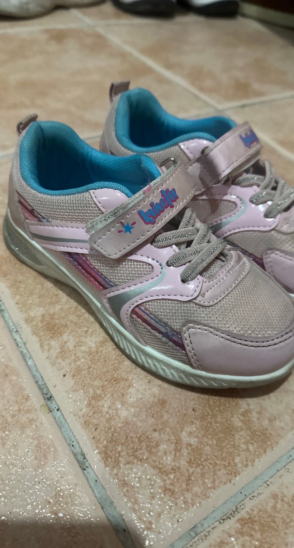 Gri Kız Çocuk Spor Ayakkabı Velcro - Görsel 5