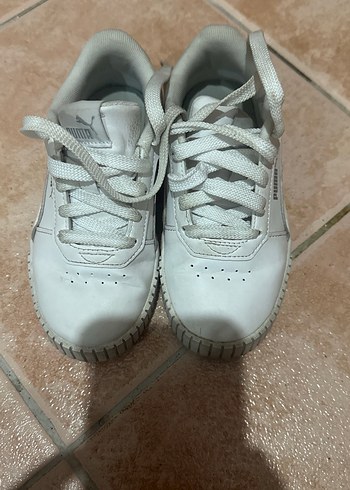 Beyaz Kız Çocuk Spor Ayakkabısı Puma - Görsel 3