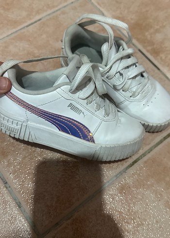 Beyaz Kız Çocuk Spor Ayakkabısı Puma - Görsel 2
