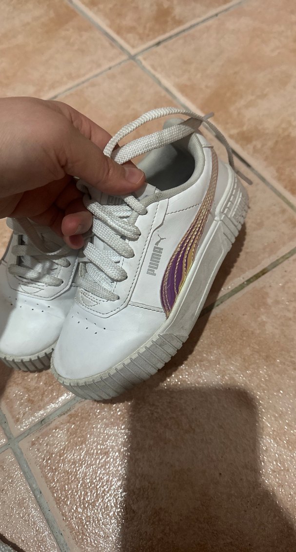 Beyaz Kız Çocuk Spor Ayakkabısı Puma - Görsel 4