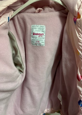 Kız Çocuk Kalp Desenli Pembe Mont - Görsel 3