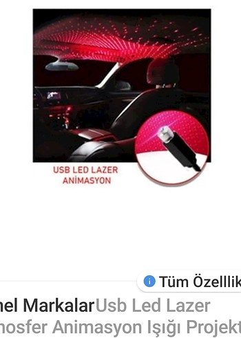 G-Star Kırmızı Yıldız Dekorasyon Lambası USB