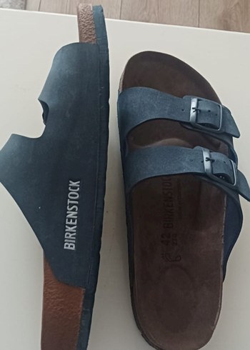 Mavi Süet Tokalı Erkek Sandalet - Görsel 2