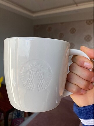 Starbucks Grande Boy Beyaz Mug, Kupa