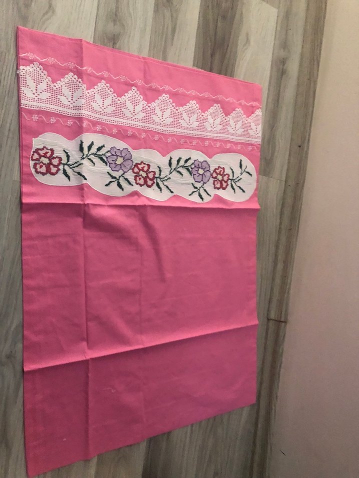 Nakışlı Pembe Yastık Kılıfı Seti - Görsel 2