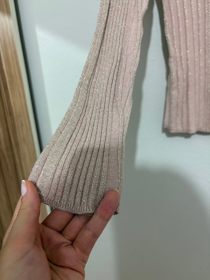 Bej Kadın Triko Balıkçı Yaka Kazak - Görsel 2