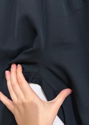 Siyah Kadın Kumaş Pantolon - Görsel 4