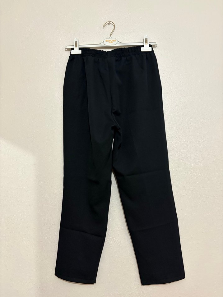 Siyah Kadın Kumaş Pantolon - Görsel 2