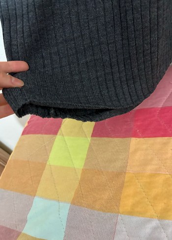 Gri Uzun Kollu Piliseli Kadın Elbise - Görsel 9