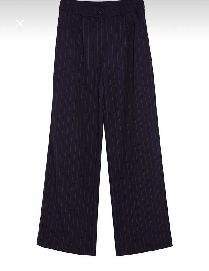 Lacivert Kadın Kumaş Pantolon - Görsel 5