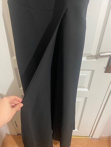 40 beden siyah yırtmaçlı abiye - Görsel 3