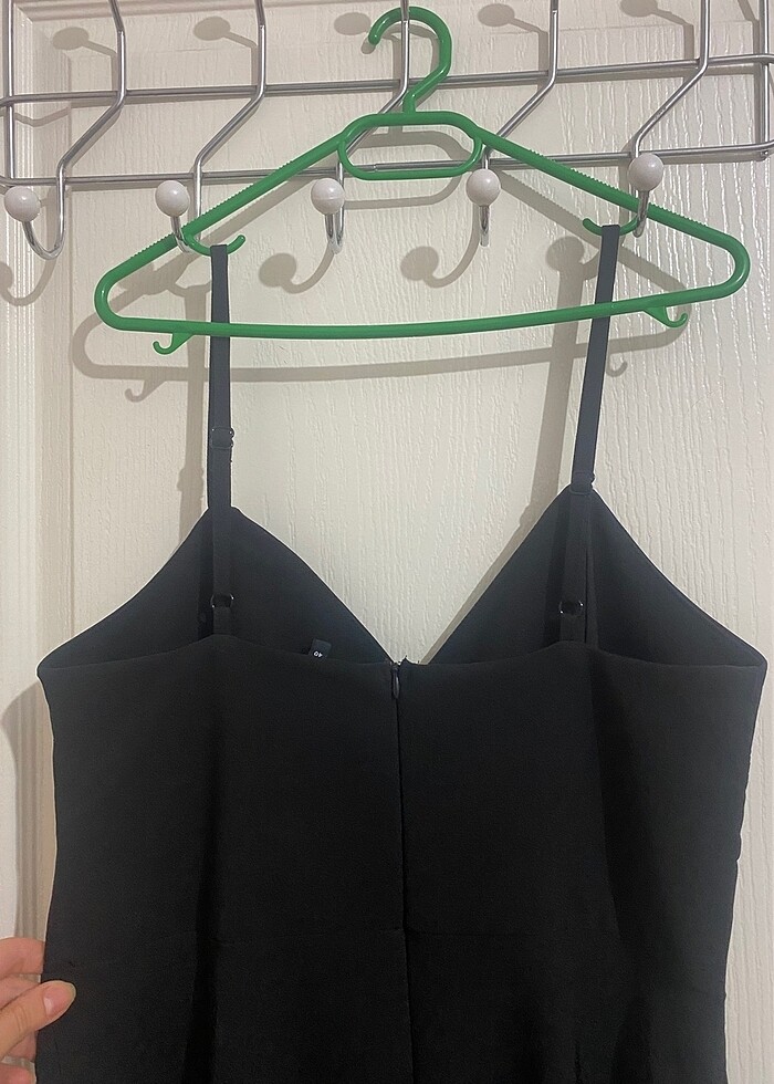 40 beden siyah yırtmaçlı abiye - Görsel 5