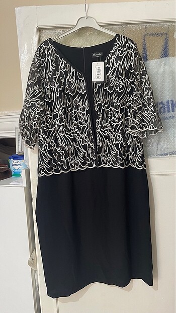 Büyük beden anne elbisesi - Görsel 2