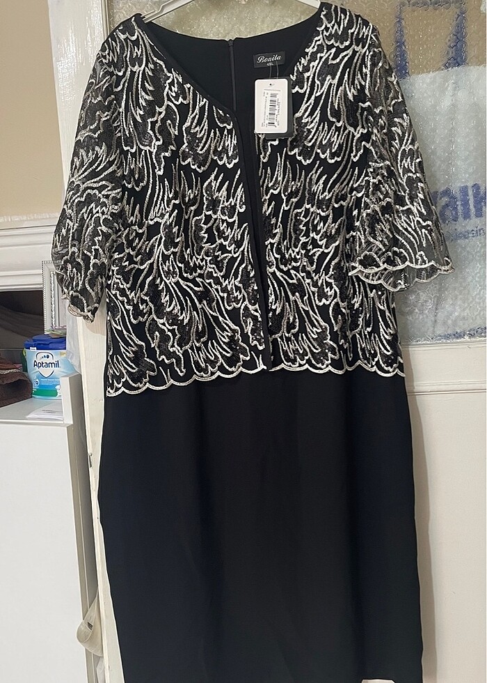 Büyük beden anne elbisesi - Görsel 2