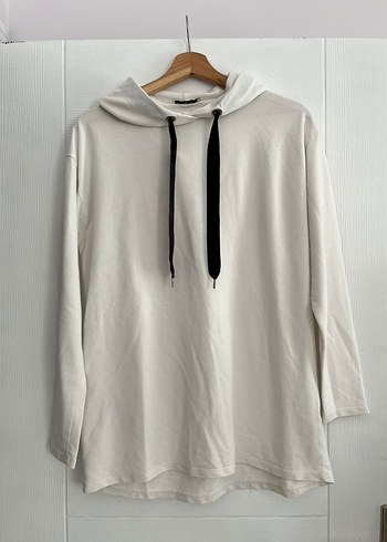 Gri Rahat Kesim Kapüşonlu Kadın Sweatshirt