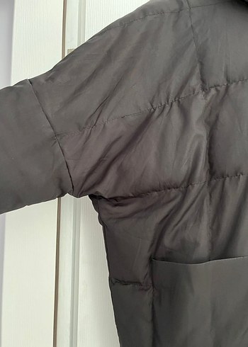 universal Beden Siyah oversize şişme Mont