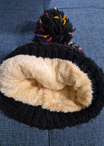 Renkli erkek cocuk Örgü Bere Pomponlu - Görsel 2