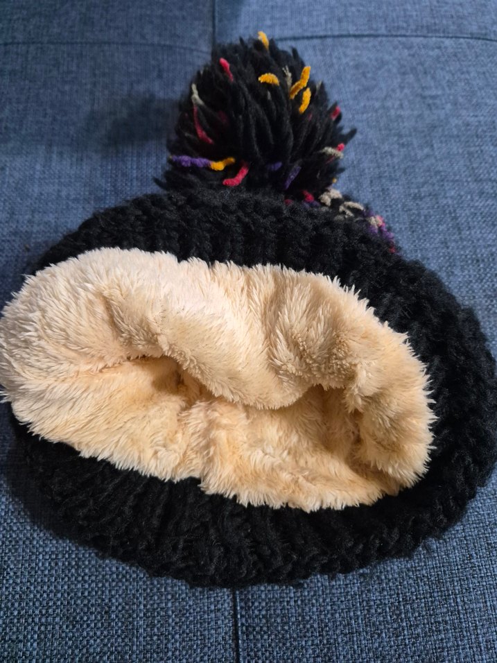 Renkli erkek cocuk Örgü Bere Pomponlu - Görsel 2