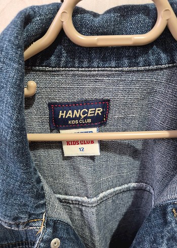 Mavi Düğmeli  kiz Kot Ceket - Görsel 2