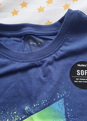 hurley Erkek Mavi Kısa Kollu Baskılı Tişört - Görsel 2