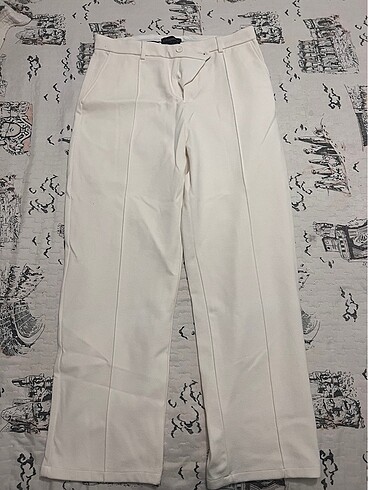beyaz bol pantolon