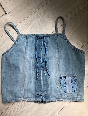 Askılı denin crop
