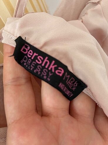 m Beden Bershka yeni göbek kısmı transparan zıbın