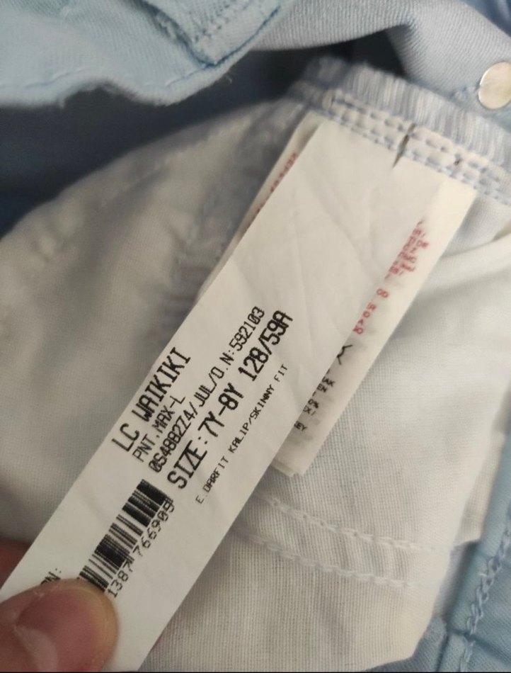 Erkek Çocuk Mavi Denim Pantolon - Görsel 4