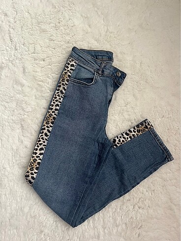 Leoparlı jean