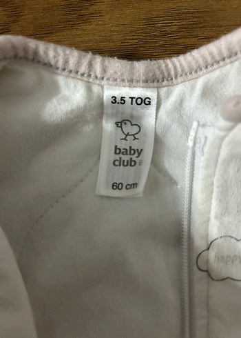 3.5 tog 60 cm Gri Bulut Desenli Uyku Tulumu - Görsel 2